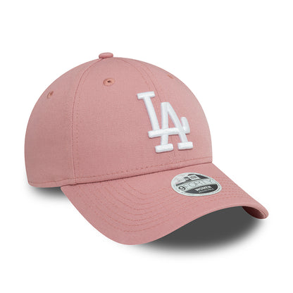 Gorra de béisbol 9FORTY MLB League Essential L.A. Dodgers de New Era - Rosa Oscuro-Blanco