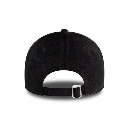 Gorra de béisbol 9FORTY - MLB Diamante Velour L.A. Dodgers para mujeres de New Era - Negro