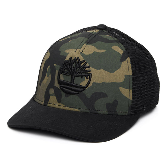 Gorra de camionero con estampado de camuflaje de Timberland - Negro-Camuflaje