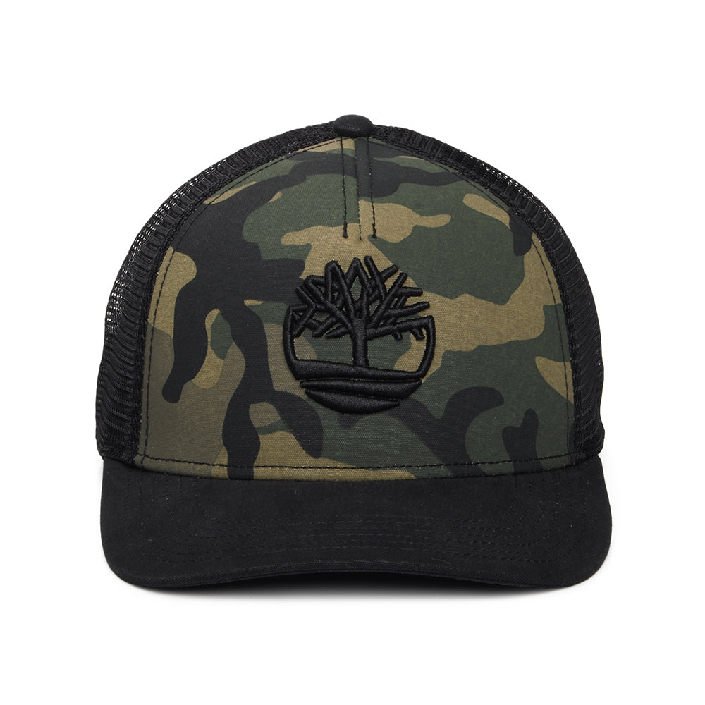 Gorra de camionero con estampado de camuflaje de Timberland - Negro-Camuflaje