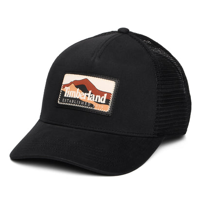 Gorra de camionero parche de montaña de Timberland - Negro