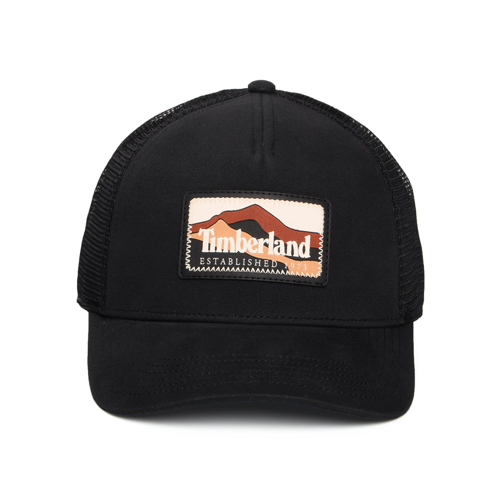 Gorra de camionero parche de montaña de Timberland - Negro