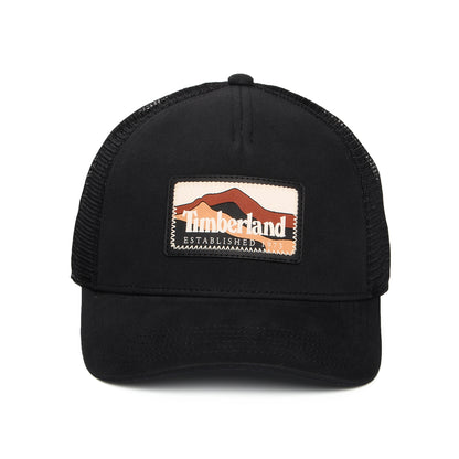 Gorra de camionero parche de montaña de Timberland - Negro