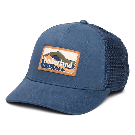 Gorra de camionero parche de montaña de Timberland - Azul