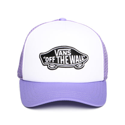 Gorra Trucker Classic Patch visera curvada de Vans - Blanco-Lila