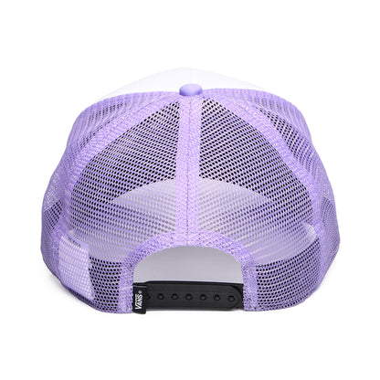 Gorra Trucker Classic Patch visera curvada de Vans - Blanco-Lila