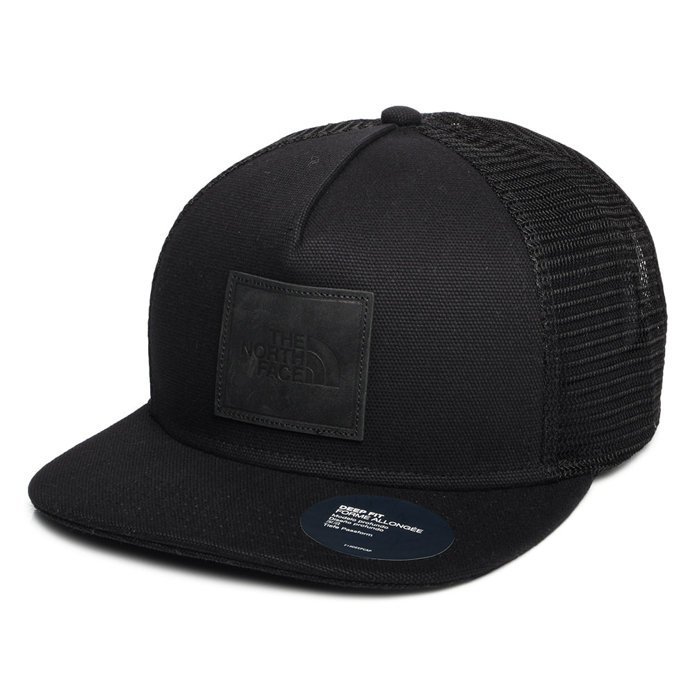 Gorra de camionero Half Dome visera plana de The North Face - Negro