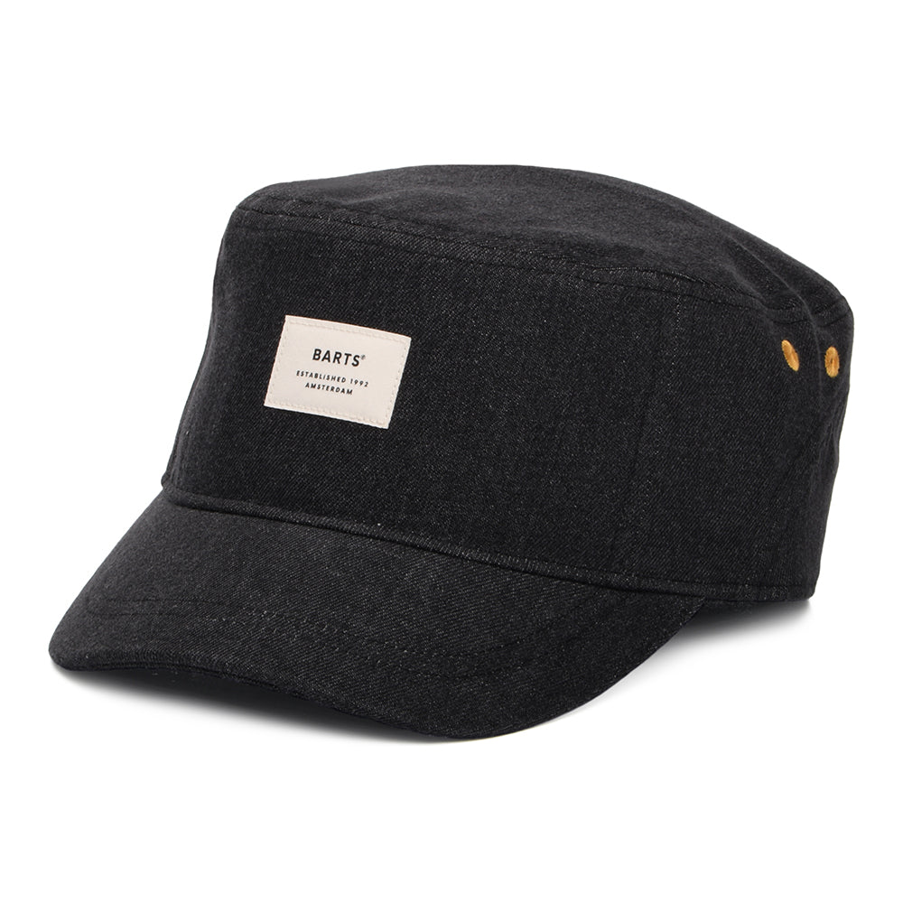 Gorra militar Montaña de algodón de Barts - Negro
