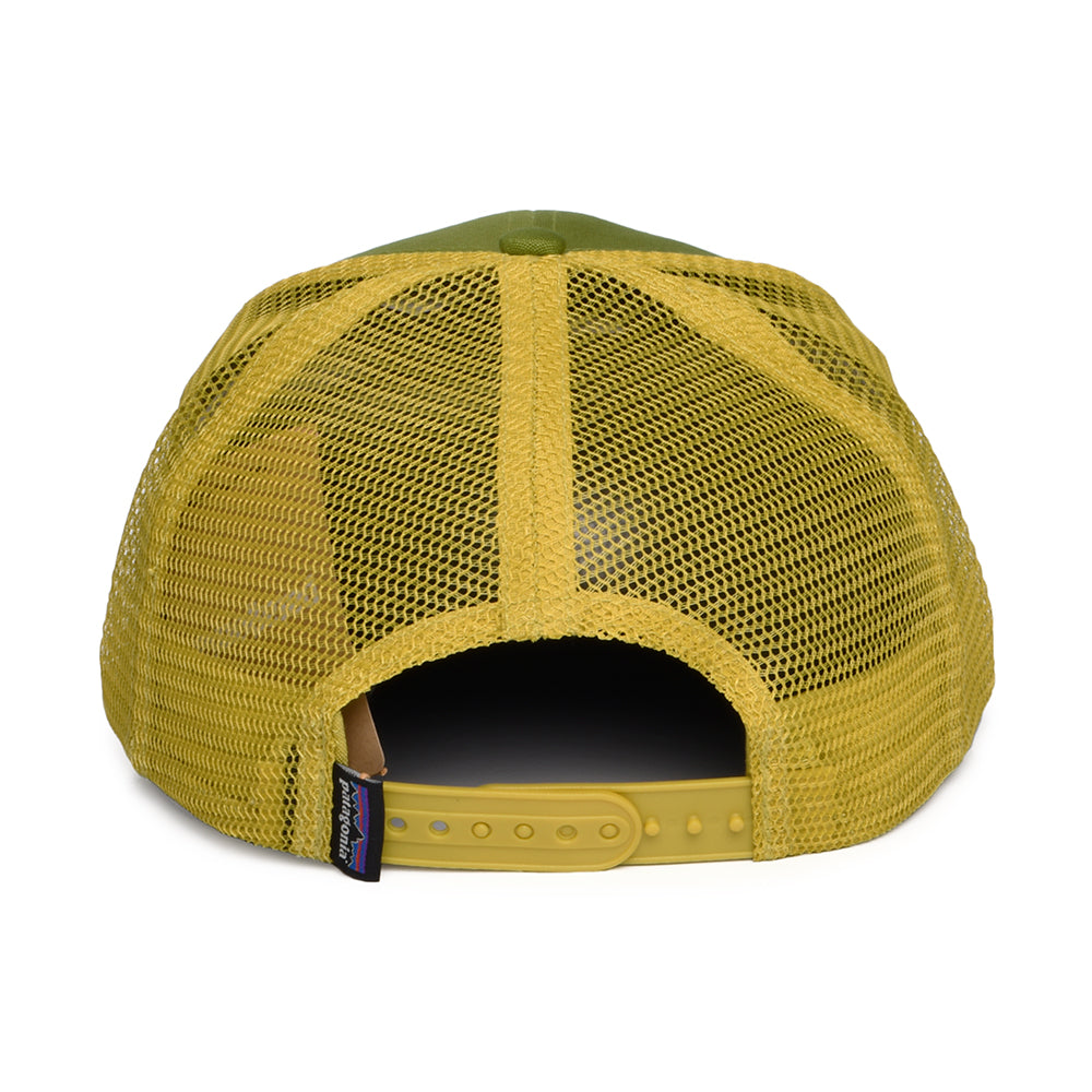 Gorra Trucker P-6 Logo de algodón orgánico de Patagonia - Verde Musgo