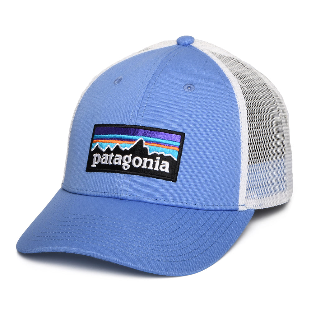 Gorra Trucker P-6 Logo LoPro de algodón orgánico de Patagonia - Océano-Blanco