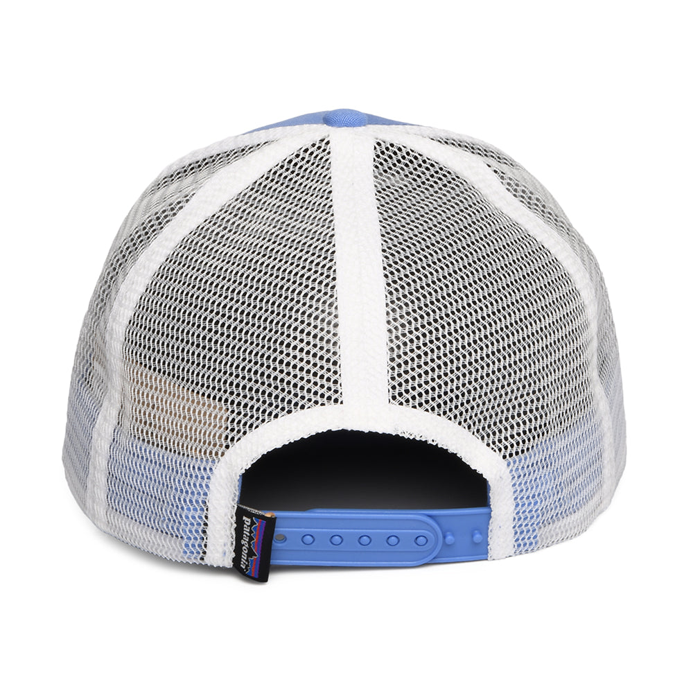 Gorra Trucker P-6 Logo LoPro de algodón orgánico de Patagonia - Océano-Blanco