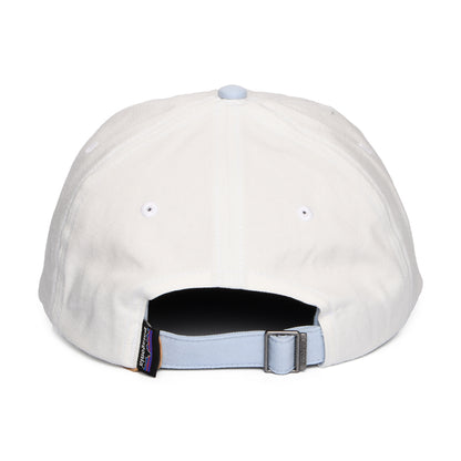Gorra de béisbol P-6 Label de algodón orgánico de Patagonia - Crema-Azul Claro