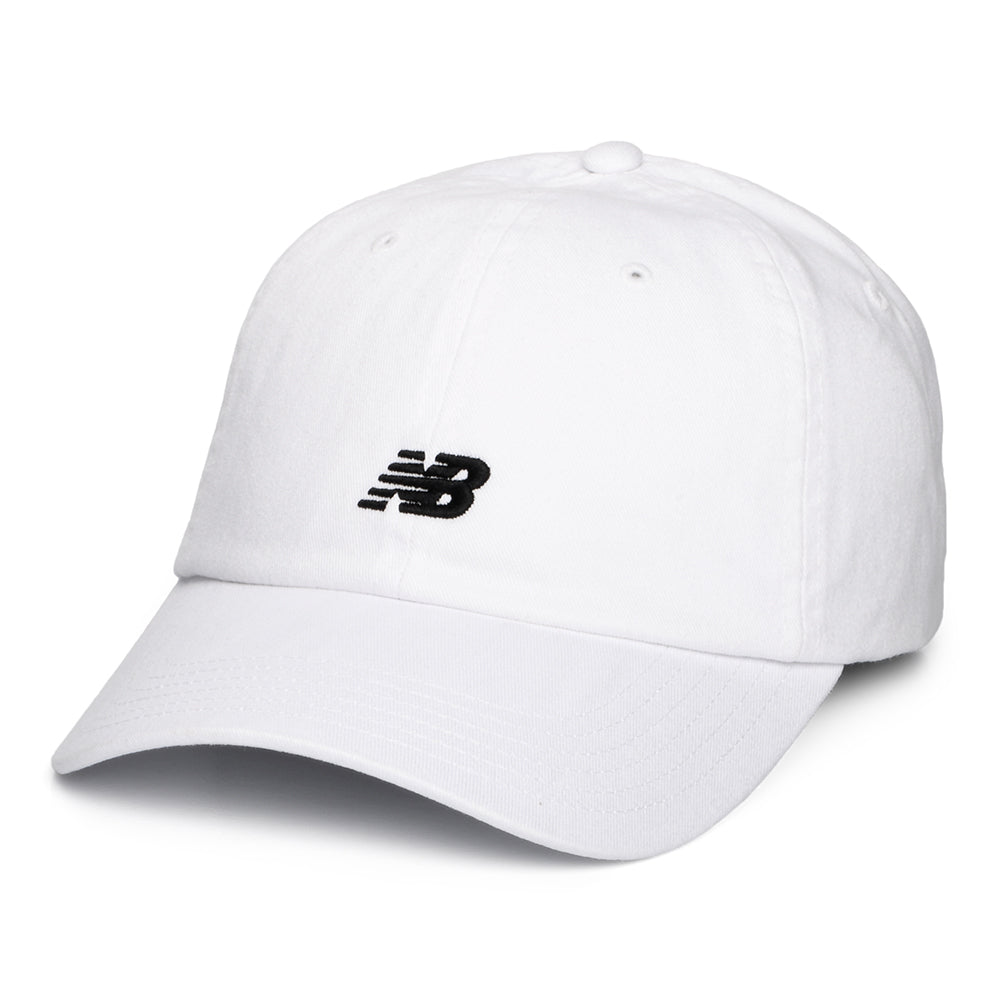 Gorra de béisbol Classic V 2.0 de sarga de algodón de New Balance - Blanco