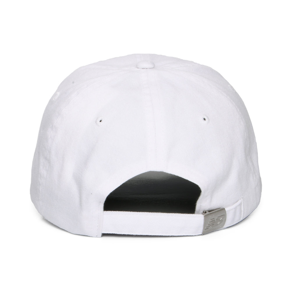 Gorra de béisbol Classic V 2.0 de sarga de algodón de New Balance - Blanco