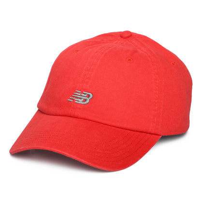 Gorra de béisbol Classic V 2.0 de sarga de algodón de New Balance - Rojo