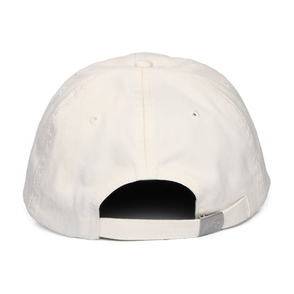 Gorra de béisbol Parche logo de NB de sarga de algodón de New Balance - Blanco Roto