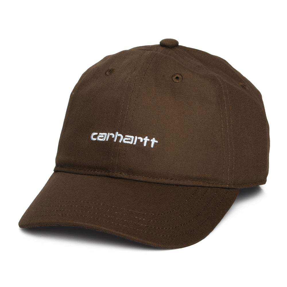 Gorra de béisbol Script de lienzo de algodón de Carhartt WIP - Marrón