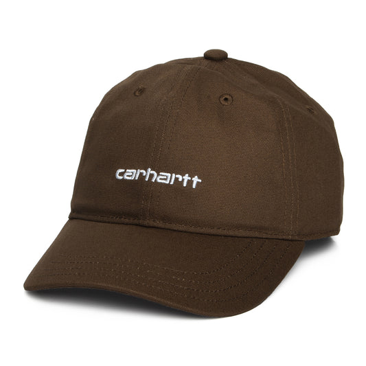 Gorra de béisbol Script de lienzo de algodón de Carhartt WIP - Marrón