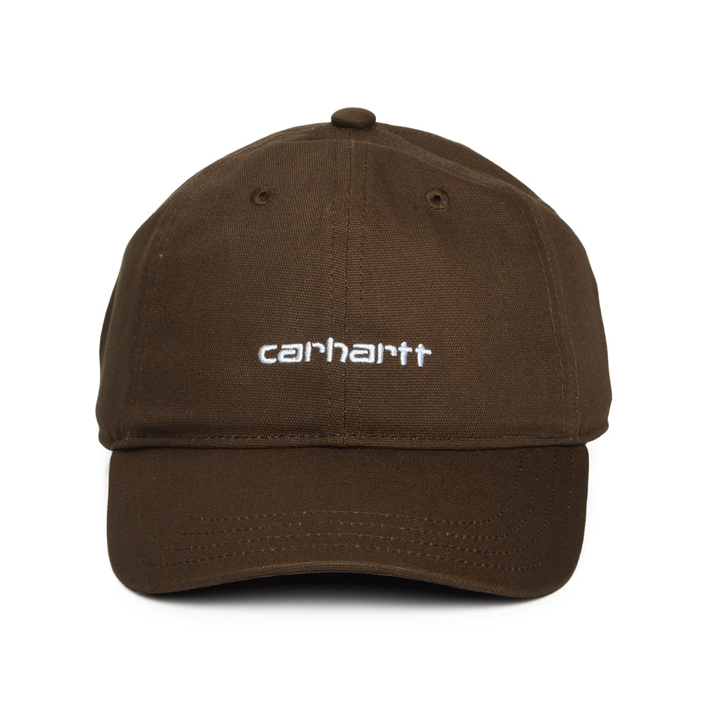 Gorra de béisbol Script de lienzo de algodón de Carhartt WIP - Marrón
