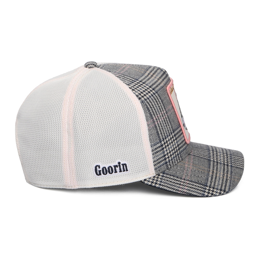 Gorra de camionero Zarigüeya de Moon de Goorin - Azul Marino-Blanco