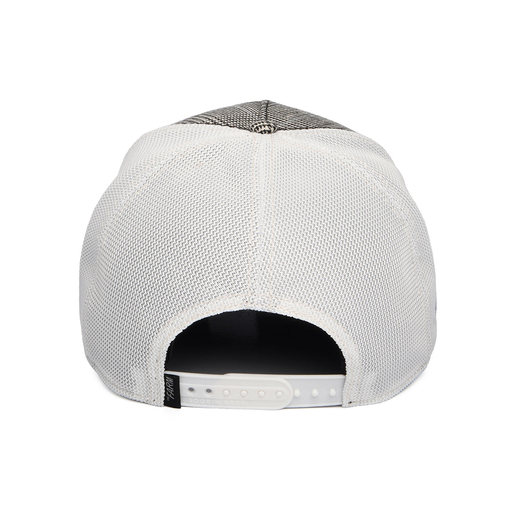 Gorra de camionero Luciérnaga de Moon de Goorin - Negro-Blanco