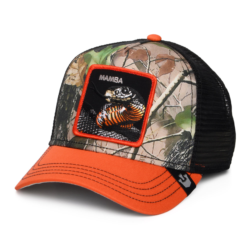 Gorra de camionero Emboscada de Goorin - Camuflaje-Naranja