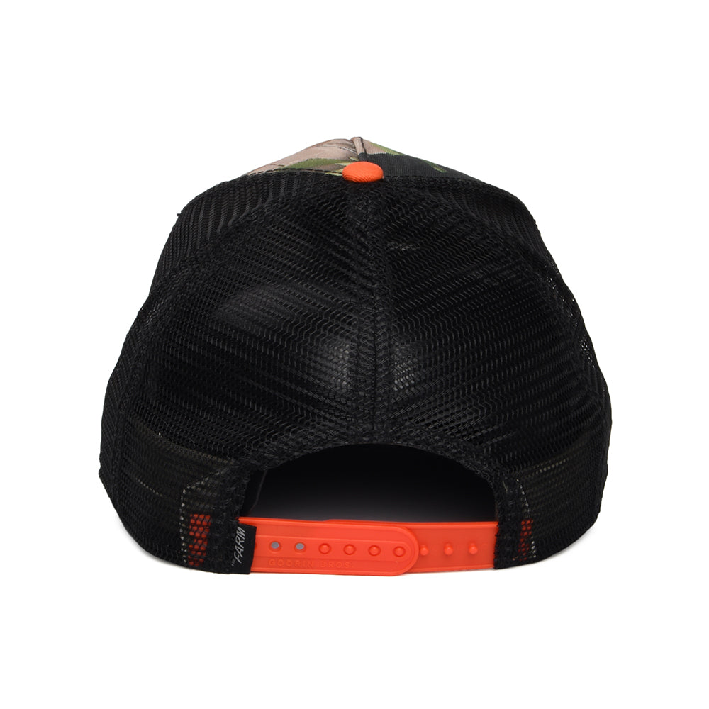 Gorra de camionero Emboscada de Goorin - Camuflaje-Naranja