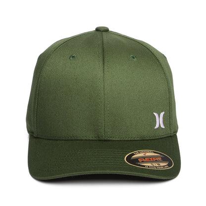Gorra de béisbol Micro Icon Flexfit de Hurley - Verde Oliva