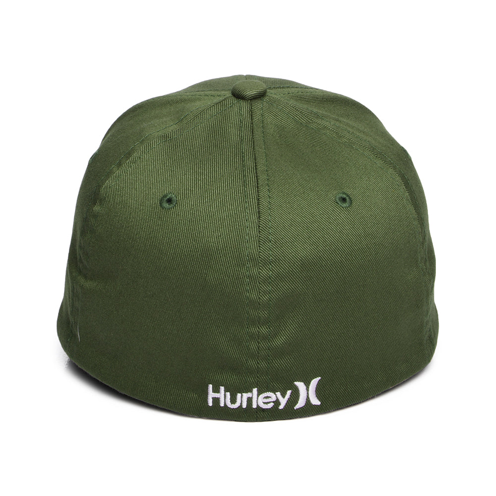 Gorra de béisbol Micro Icon Flexfit de Hurley - Verde Oliva