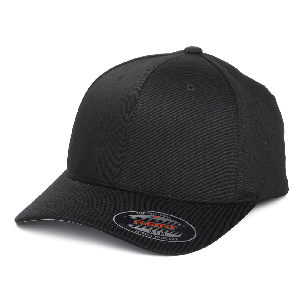 Gorra de béisbol de Combed de FlexFit - Negro
