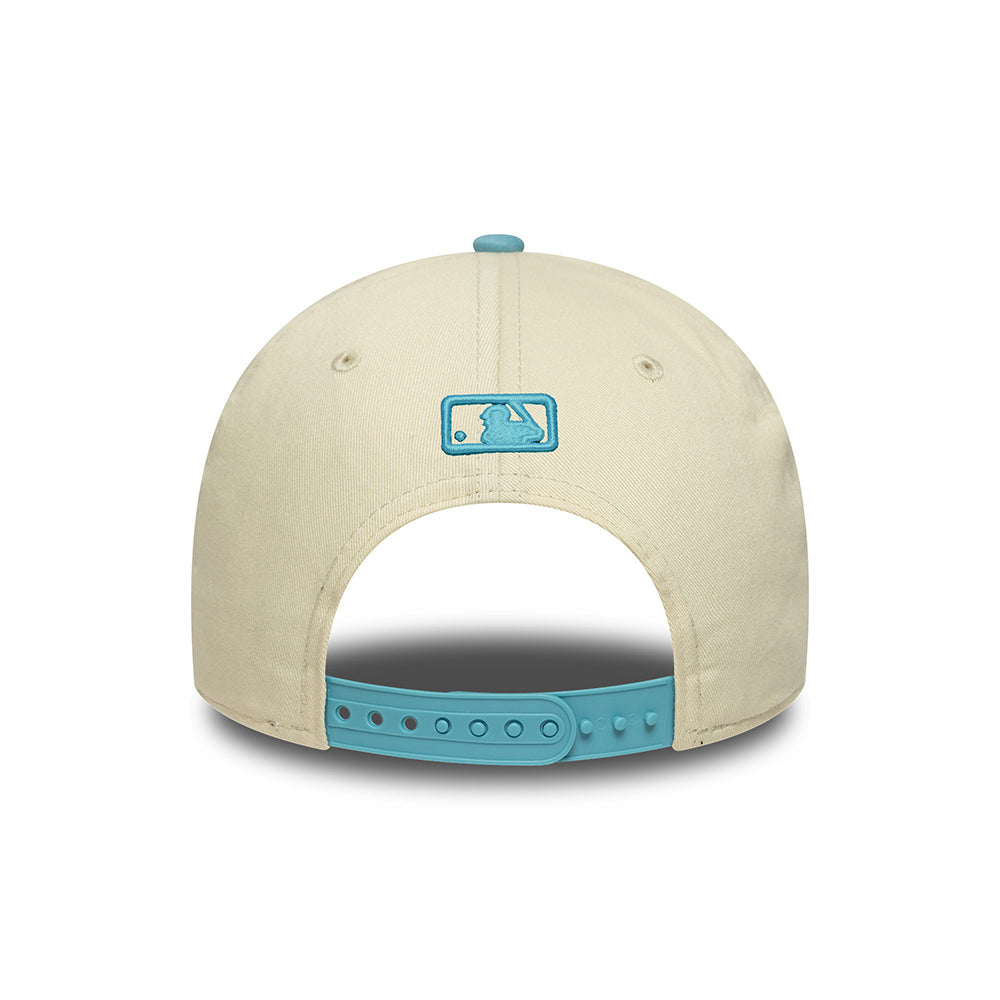 Gorra de béisbol 9FORTY - MLB Colourblock L.A. Dodgers de New Era - Crema-Azul Cielo