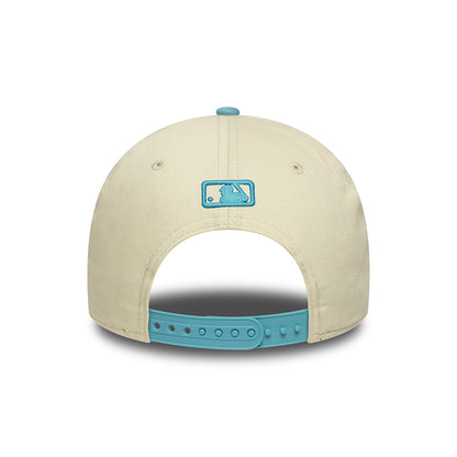 Gorra de béisbol 9FORTY - MLB Colourblock L.A. Dodgers de New Era - Crema-Azul Cielo