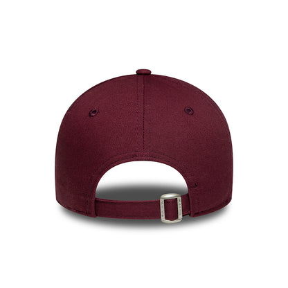 Gorra de béisbol 9TWENTY MLB League Essential L.A. Dodgers para mujeres de New Era - Burdeos-Azul