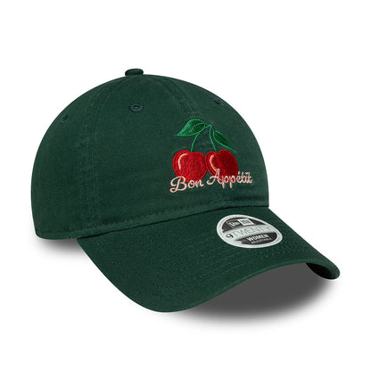 Gorra de béisbol 9TWENTY NE Phrase Bon Appetit de New Era - Verde Oscuro