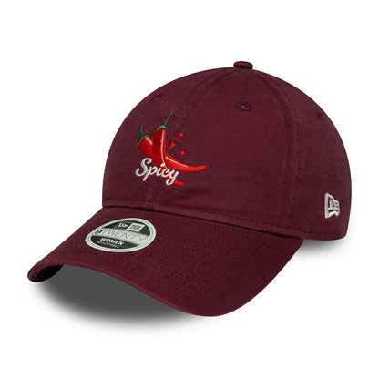 Gorra de béisbol 9TWENTY NE Phrase Spicy de New Era - Burdeos