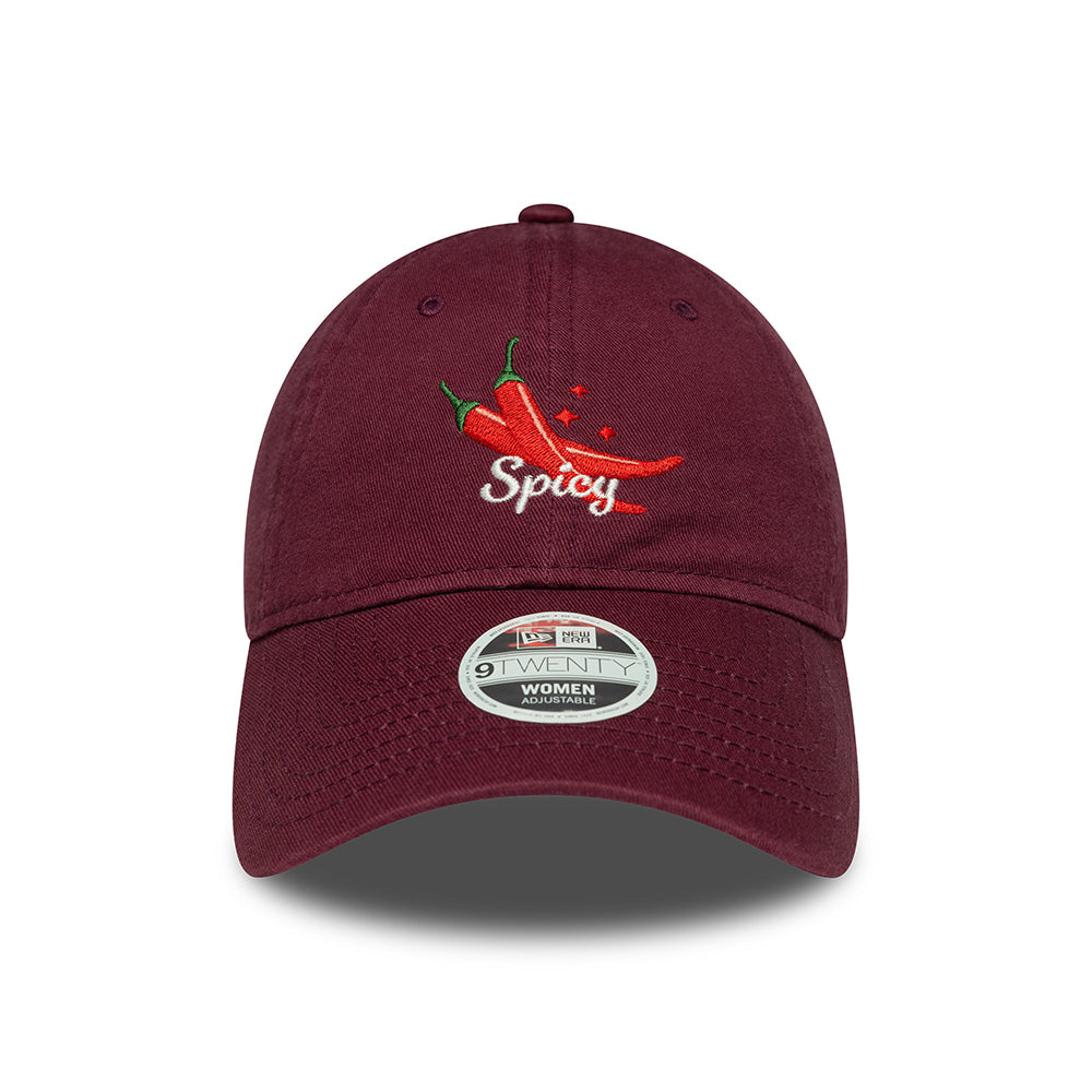 Gorra de béisbol 9TWENTY NE Phrase Spicy de New Era - Burdeos