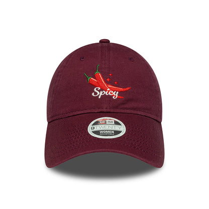 Gorra de béisbol 9TWENTY NE Phrase Spicy de New Era - Burdeos