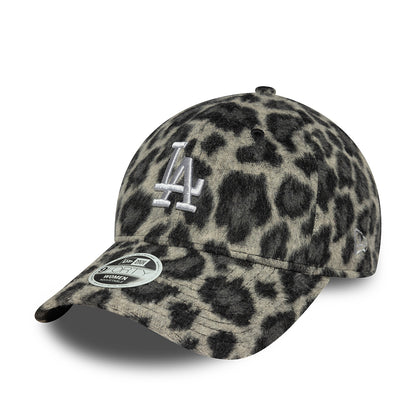 Gorra de béisbol mujeres 9FORTY MLB Cosy Animal L.A. Dodgers de New Era - Leopardo Gris