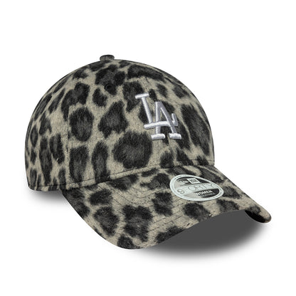 Gorra de béisbol mujeres 9FORTY MLB Cosy Animal L.A. Dodgers de New Era - Leopardo Gris