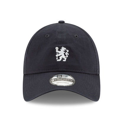 Gorra de béisbol 9TWENTY con cresta de león bordada Chelsea FC de New Era - Azul Marino-Blanco