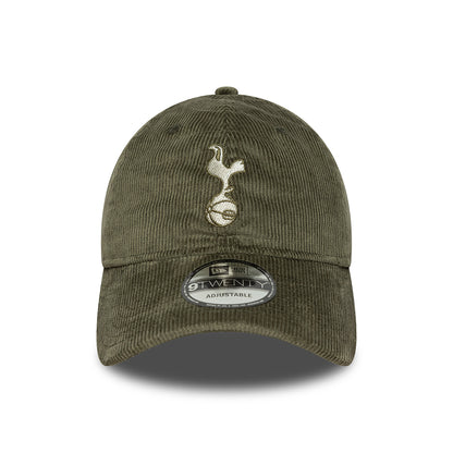 Gorra de béisbol 9TWENTY con cordón Tottenham Hotspur FC de New Era - Verde Oliva