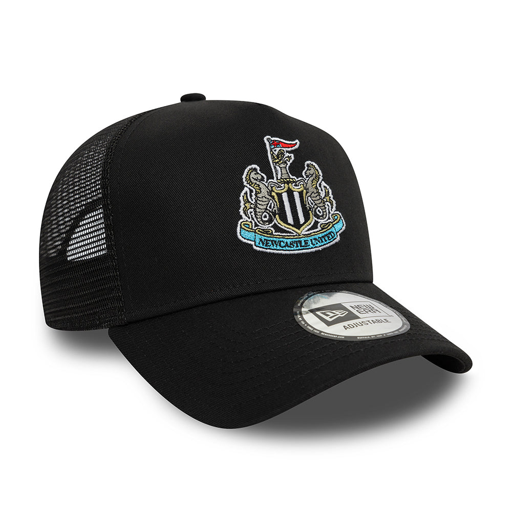 Gorra de camionero A-Frame Premier League Core Newcastle United FC de New Era - Negro