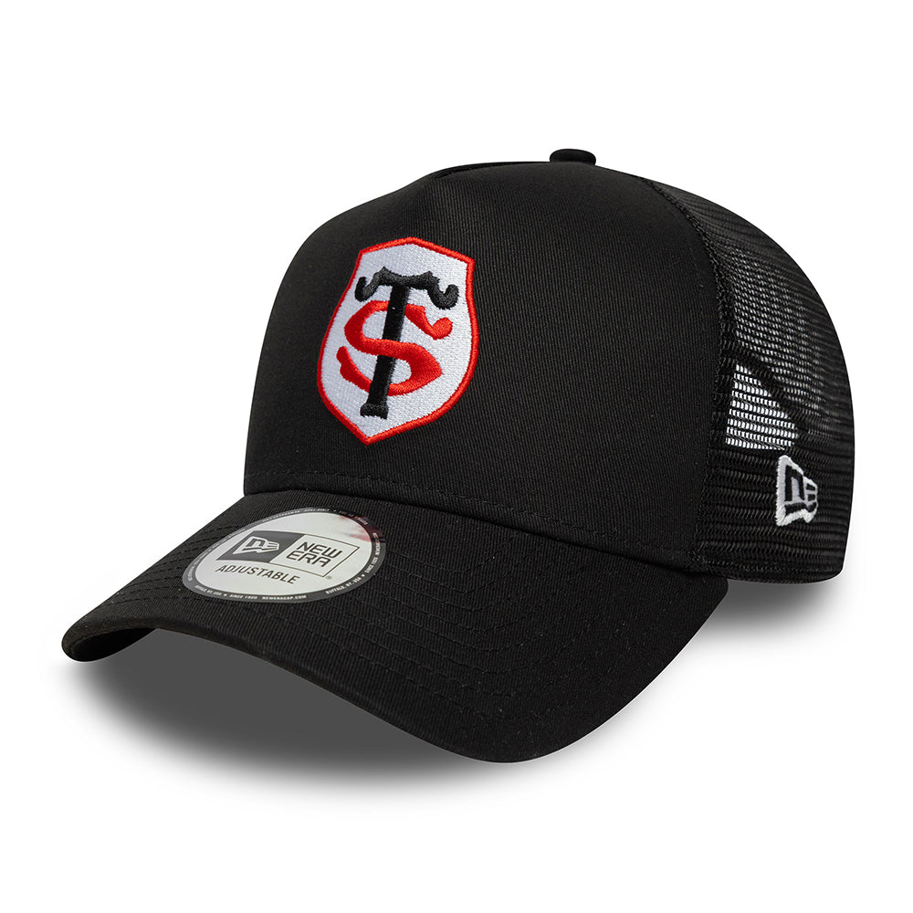 Gorra de camionero A-Frame Team Logo Stade Toulousain de New Era - Negro
