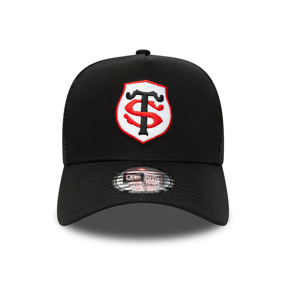 Gorra de camionero A-Frame Team Logo Stade Toulousain de New Era - Negro