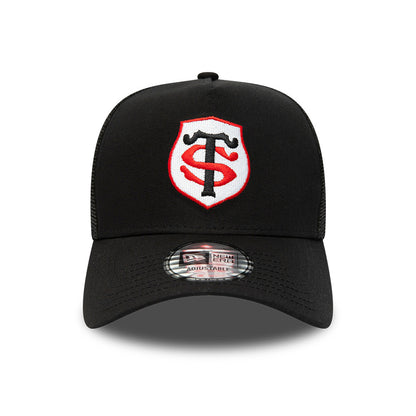Gorra de camionero A-Frame Team Logo Stade Toulousain de New Era - Negro