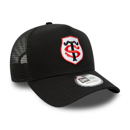 Gorra de camionero A-Frame Team Logo Stade Toulousain de New Era - Negro