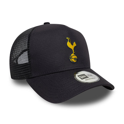 Gorra de camionero A-Frame de temporada Tottenham Hotspur FC de New Era - Azul Marino-Amarillo