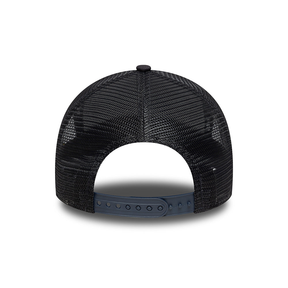 Gorra de camionero A-Frame de temporada Tottenham Hotspur FC de New Era - Azul Marino-Amarillo