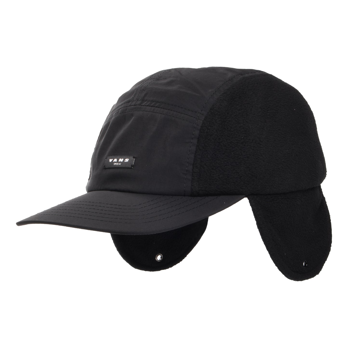 Gorra 5 paneles 66 con orejeras de Vans - Negro