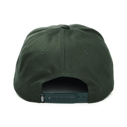 Gorra Snapback Drop V Logo visera curvada de Vans - Verde Musgo Oscuro-Amarillo